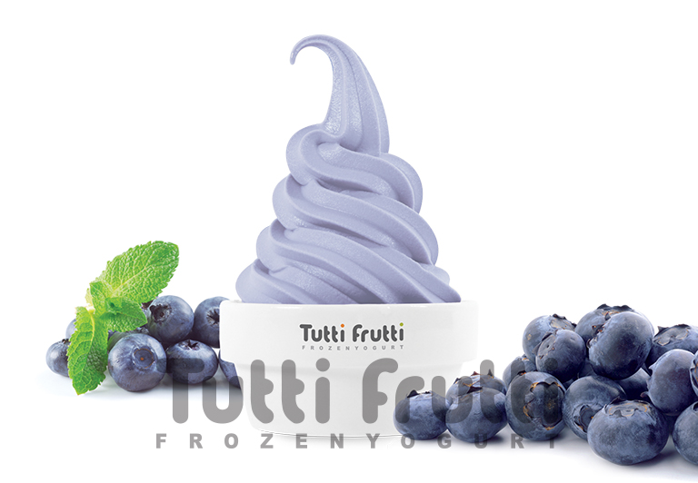 Замороженный йогурт Tutti Frutti со вкусом Сорбет Голубика