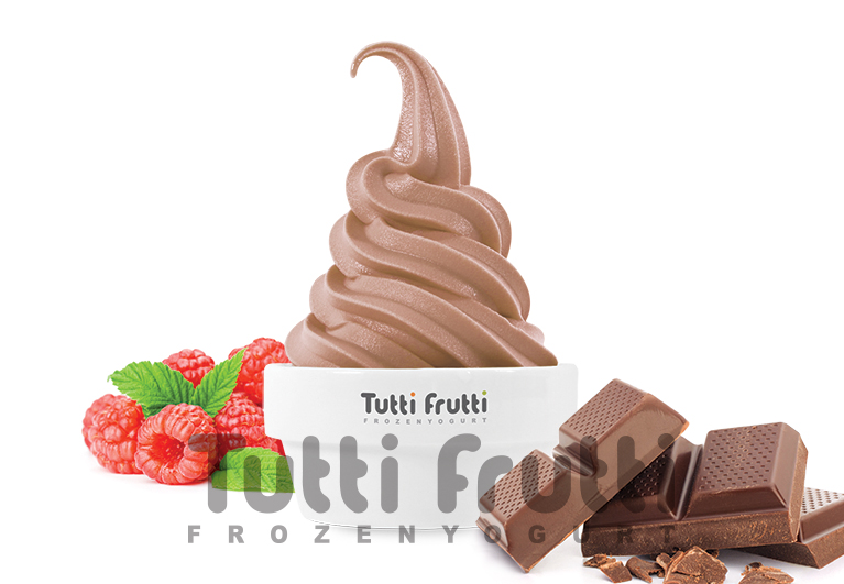 Замороженный йогурт Tutti Frutti со вкусом Малина в шоколаде