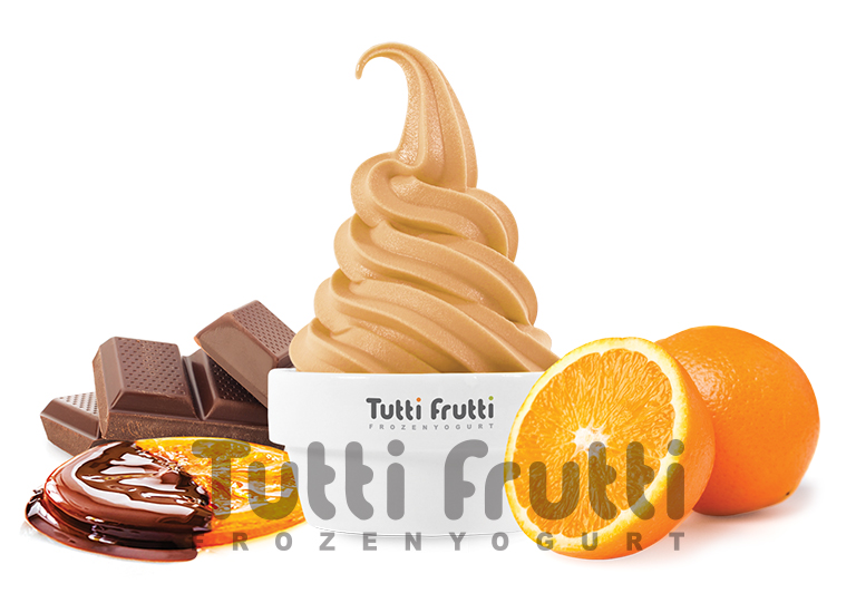 Замороженный йогурт Tutti Frutti со вкусом Шоколад-Апельсин