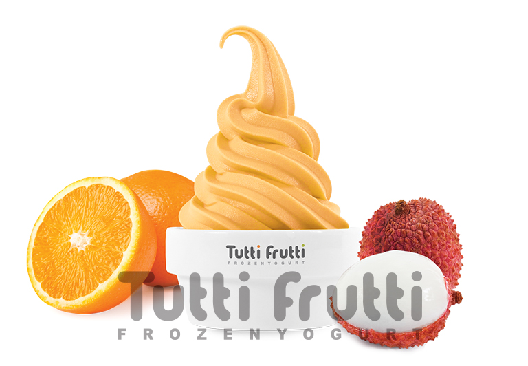 Замороженный йогурт Tutti Frutti со вкусом Апельсин-Личи