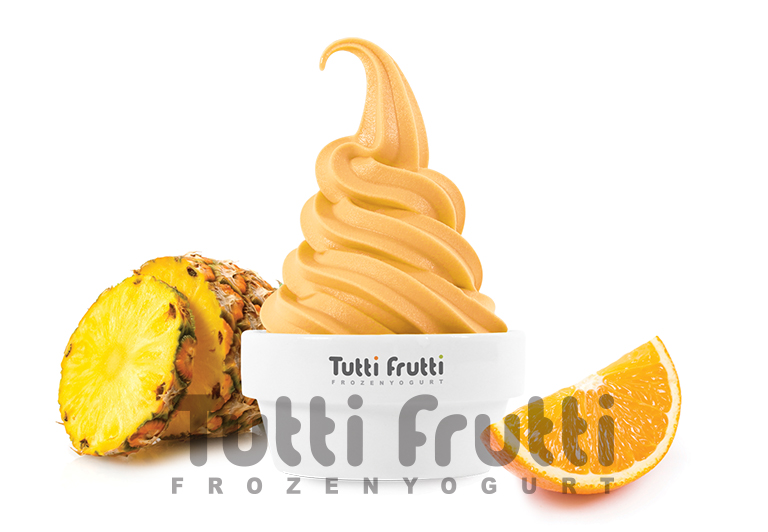 Замороженный йогурт Tutti Frutti со вкусом Сорбет Апельсин-Ананас