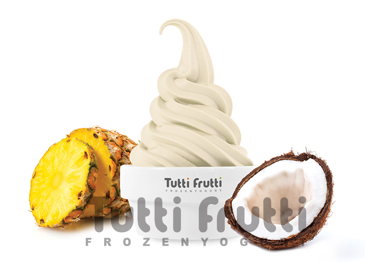 Замороженный йогурт Tutti Frutti со вкусом Пина колада