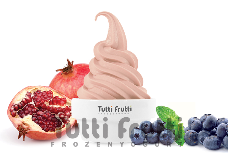 Замороженный йогурт Tutti Frutti со вкусом Гранат-Голубика