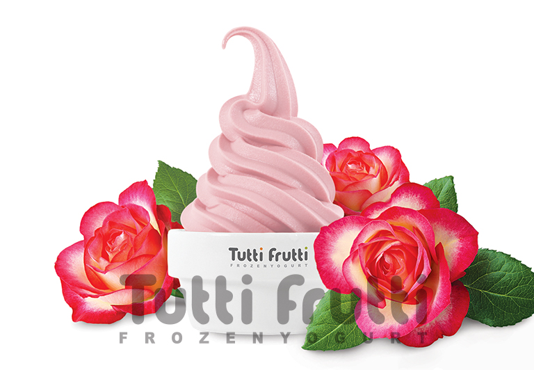 Замороженный йогурт Tutti Frutti со вкусом Роза