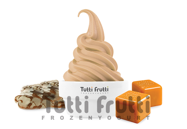 Замороженный йогурт Tutti Frutti со вкусом Солёная карамель