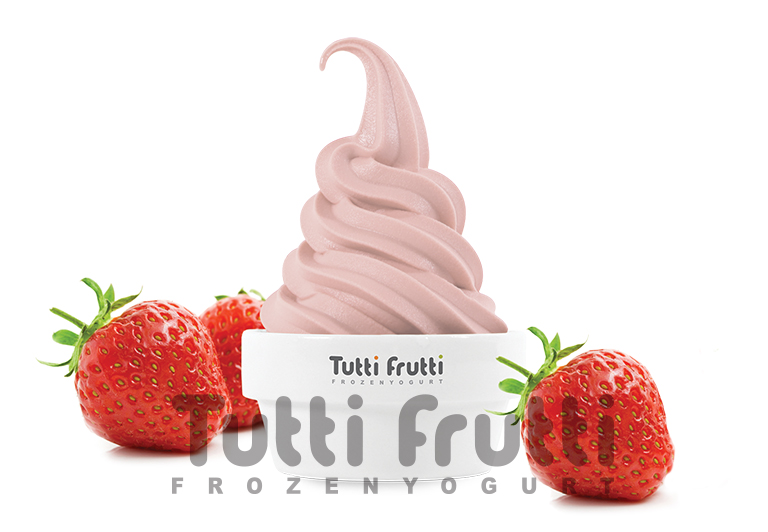 Замороженный йогурт Tutti Frutti со вкусом Сорбет Клубника